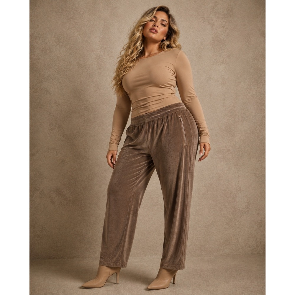 SKIMS Velour Track Pants Sienna 3X